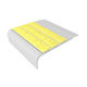 Ecoglo F5-N20 Flat Stair Nosing with Yellow Anti-Slip Strips 2.7" (Sold in Linear Feet)