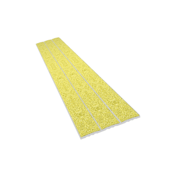 Ecoglo N20 Step Edge Strip with Yellow Anti-Slip Strips 1-1/2" x 8'