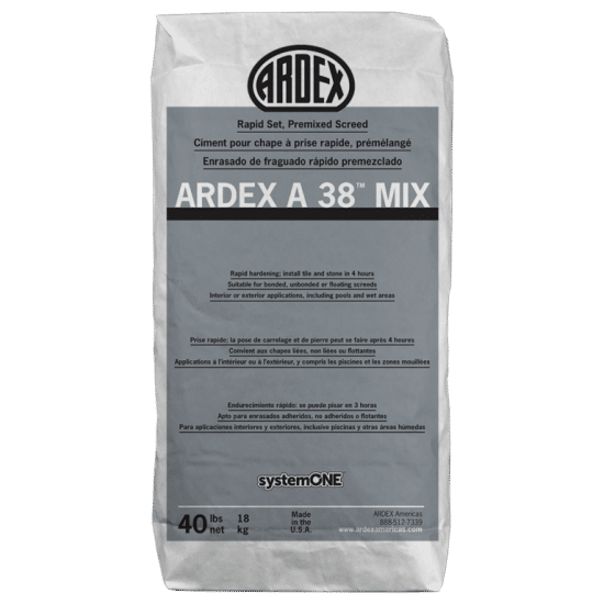 A 38 Mix Rapid-Set Premixed Screed with Sand 40 lb