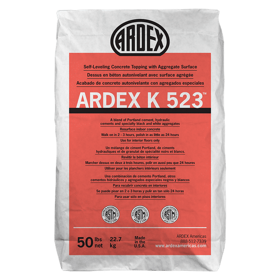 K 523 Self-Leveling Concrete Topping with Aggregate Surface - 50 lb