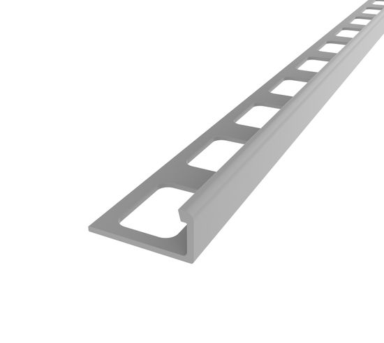 Tile L-Shaped Edge Trim Regular PVC Dark Grey - 3/16" (4.5 mm) x 8'