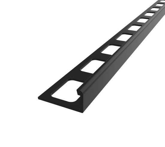 Tile L-Shaped Edge Trim Regular PVC Black - 3/16" (4.5 mm) x 8'