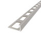 Tile L-Shaped Edge Trim Regular Anodized Aluminum Satin Nickel - 1/4" (6 mm) x 8'