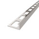 Tile L-Shaped Edge Trim Regular Anodized Aluminum Bright Nickel - 3/8" (10 mm) x 8'