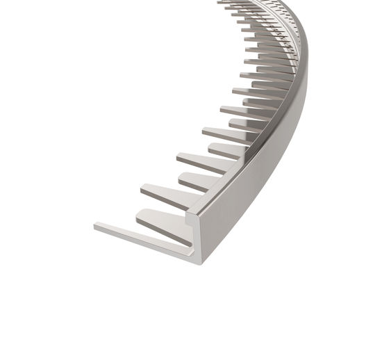 L-Shape Edge 5/16 in. Brushed Nickle Anodized Aluminum Profile L-Shape Edge 5/16 in. Brushed Nickle Anodized Aluminum Profile
