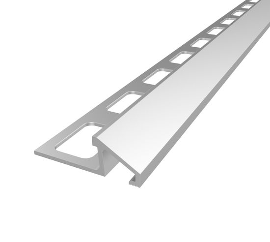 Tile Edge Trim Anodized Aluminum Satin - 5/16" (8 mm) x 1-3/16" x 8'