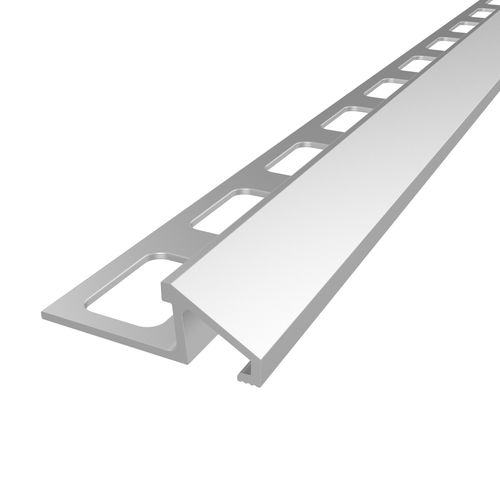 Progress Profiles - Moulure décorative pour bordure de céramique Prolistel ACC acier inoxydable poli (10 mm) 8' 10-5/16