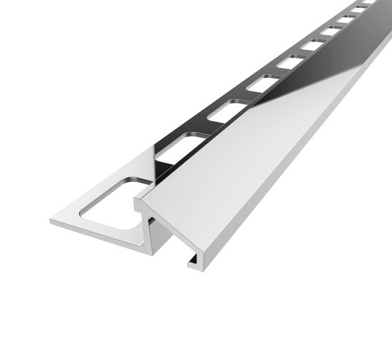Tile Edge Trim Anodized Aluminum Bright - 3/8" (10 mm) x 1-11/32" x 8'