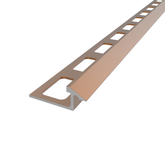 Tile Reducer Anodized Aluminum Dark Bronze - from 5/16" (8 mm) to 1/4" (6.5 mm) x 1-5/32" x 8'