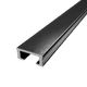 Moulure décorative Listello pour bordure de céramique aluminium anodisé brillant brossé Black - 3/8" (10 mm) x 3/4" x 8'