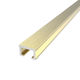 Tile Edge Trim Listello Anodized Aluminum Brushed Satin Brass - 3/8" (10 mm) x 5/8" x 8'