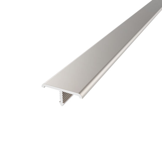 Tile T-Molding Anodized Aluminum Satin Nickel - 11/32" (9 mm) x 25/32" x 8'