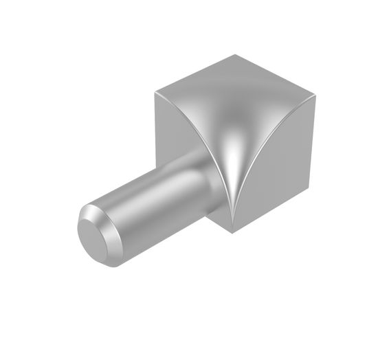 Inside Corner for Rounded Profiles Anodized Aluminum Satin - 1/2" (12.5 mm)