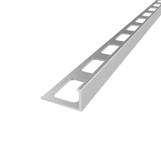 Tile L-Shaped Edge Trim Economic Anodized Aluminum Satin - 5/16" (8 mm) x 8'