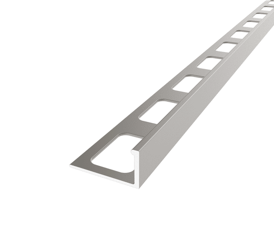 L-Shape Edge 5/16 in. Brushed Nickle Anodized Aluminum Profile L-Shape Edge 5/16 in. Brushed Nickle Anodized Aluminum Profile
