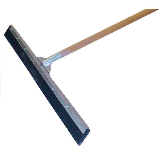 Asphalte Squeegee with Straight Blade 24" and Wood Handle 60"