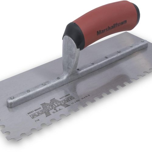 Truelle Marshalltown Londonienne Large - Poignée Souple Confortable, Acier Robuste 279x140 Mm Pour Maçons Et Bricoleurs