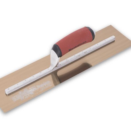 Truelle De Finition Goldblatt Rouge – Acier Inoxydable 12x4 Poignée Souple – Garantie à Vie
