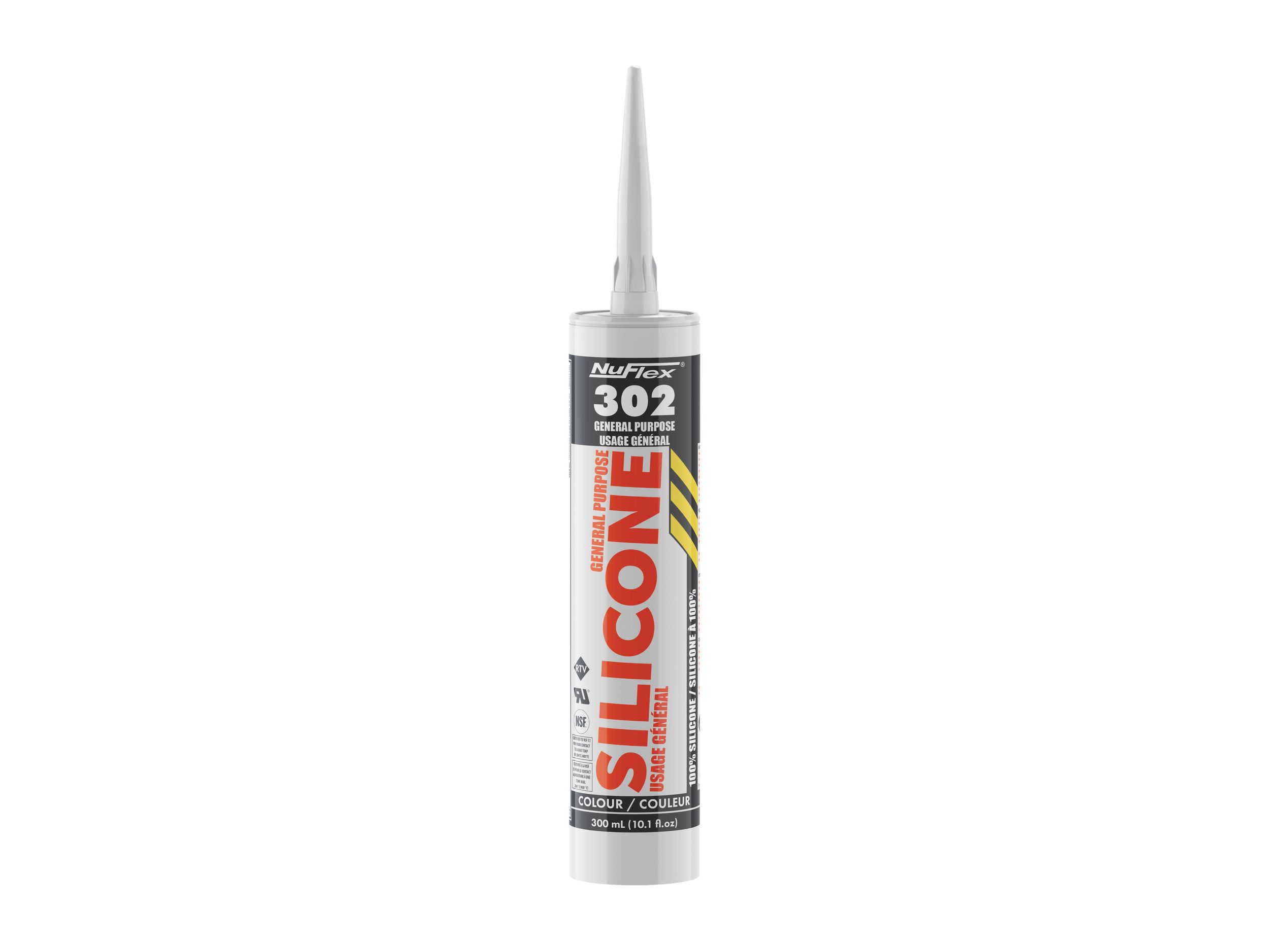 Nuco - NuFlex 302 General Purpose 100% Silicone Sealant 300ml Clear ...