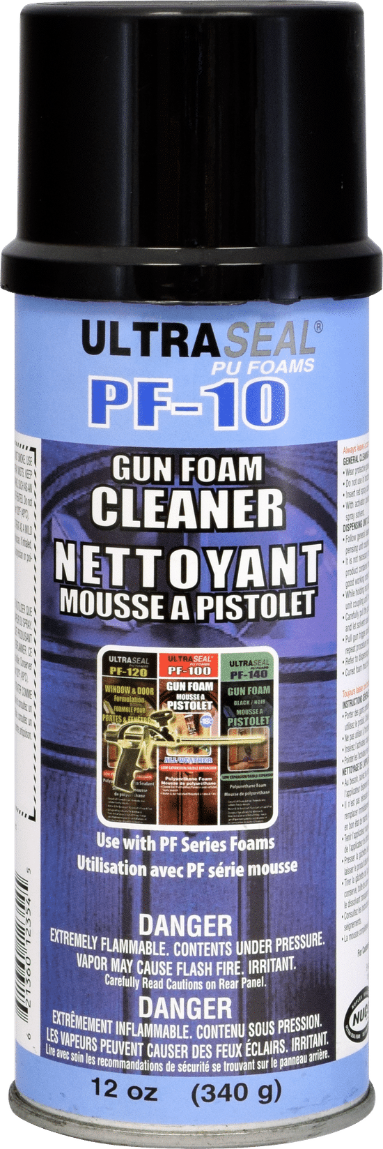 UltraSeal PF10 Gun Foam Cleaner Gun Foam Cleaner 12 oz