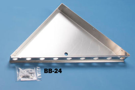 Shower Bench Triangular - 3" x 17" x 17" x 24"