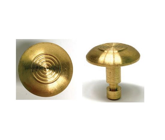 Advantage One Individual Domes Concentric Rings Brass 7/8"