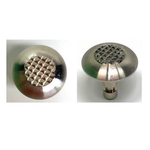 Kinesik - Tuile tactile Advantage One avec dômes avec anneaux concentriques au centre en acier inoxydable 12