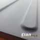 Elan Tuile de porcelaine avec dôme Vogue Black 12" x 12" (8 sqft)