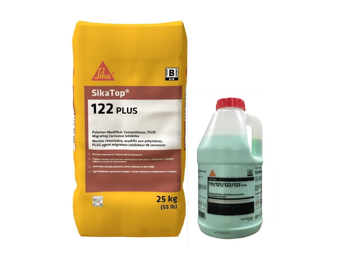 Sika - Mortier SikaTop 123 Plus Gris 4 Partie A + 4 Partie B - 82 Kg ...