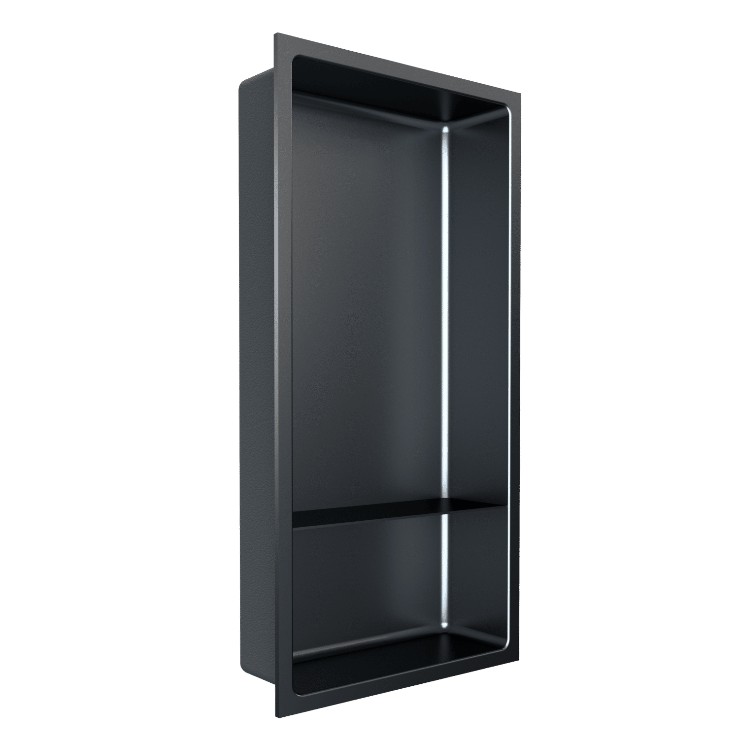 Fusion Shower Niche with Shelf Stainless Steel Nano 12" x 24