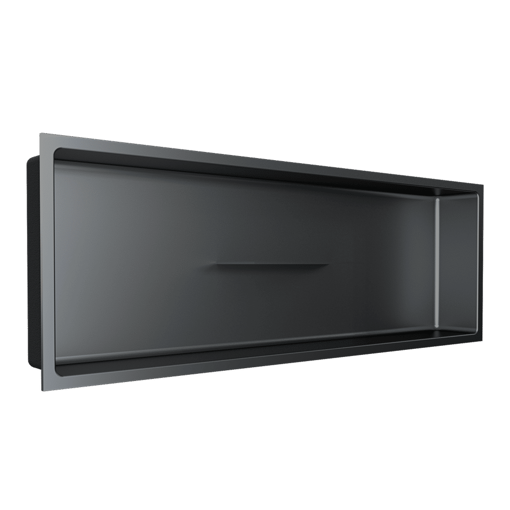 Fusion Shower Niche with Central Shelf Stainless Steel Nano 12" x 36