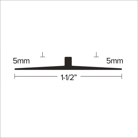 Rampe sans rebord LVT de 5 mm à 5 mm