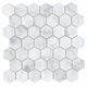 Mosaic Mosaics Carrara Hexagon Matte 12" x 12"