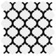 Mosaïque Mosaics White & Black Lustré 12" x 12"