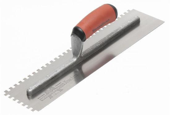 Notched Trowel 4" x 16", Square-Notch 1/4"