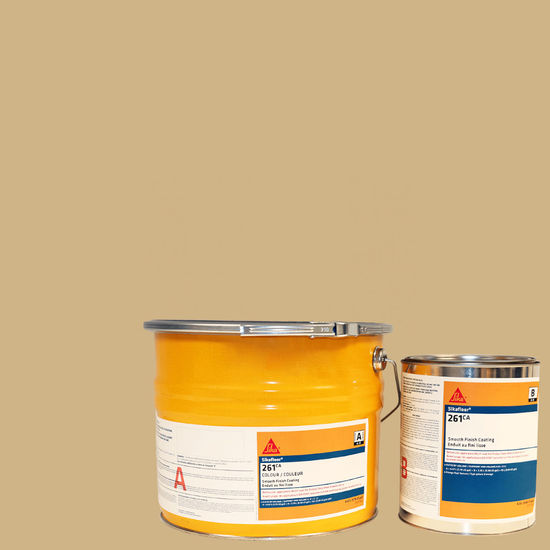 Smooth Finish Coating Sikafloor-261 Ca RAL 1001 Beige Part A + B - 10 L