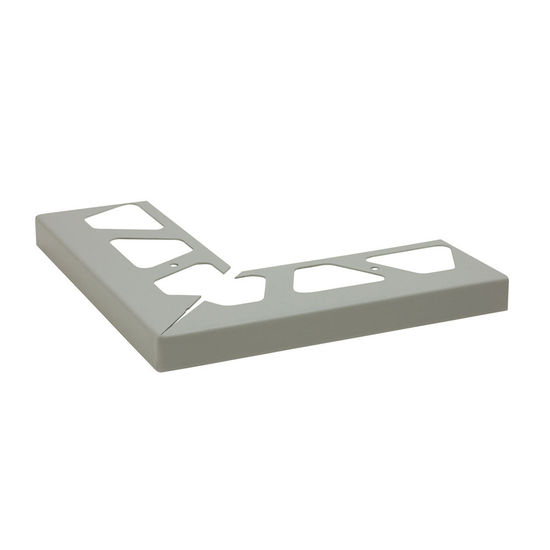 BARA-RW Outside Corner 90° for Balcony Edging Profile Aluminum Classic Grey 9/16"