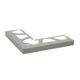 BARA-RW Outside Corner 90° for Balcony Edging Profile Aluminum Classic Grey 3"