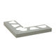 BARA-RW Outside Corner 90° for Balcony Edging Profile Aluminum Classic Grey 3-3/4"