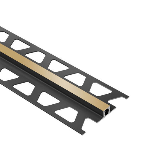 DILEX-BWB Surface Joint Profile with 3/8" Wide Movement Zone - PVC Plastic Light Beige 5/16" x 8' 2-1/2"