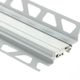 DILEX-BTO Expansion Joint Profile for Bridging Joints - Aluminum Anodized Matte 1/2" x 3/8" x 8' 2-1/2"