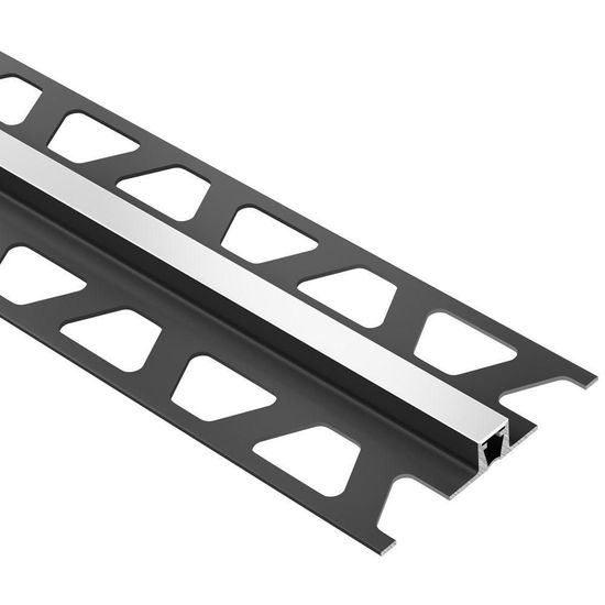 DILEX-BWB Surface Joint Profile with 3/8" Wide Movement Zone - PVC Plastic Bright White 5/16" x 8' 2-1/2"