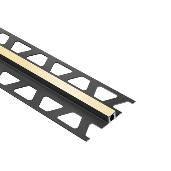 DILEX-BWB Surface Joint Profile with 3/8" Wide Movement Zone - PVC Plastic Sand Pebble 3/8" x 8' 2-1/2"