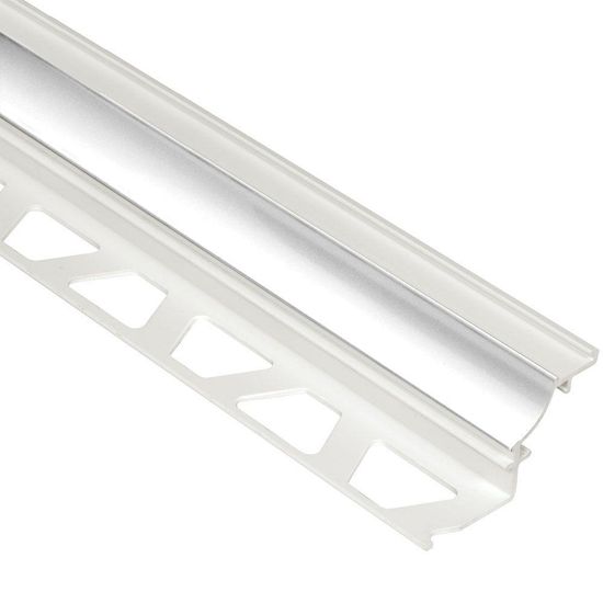 DILEX-PHK Cove-Shaped Profile with 3/8" Radius - PVC Plastic Bright White 1/2" x 8' 2-1/2"