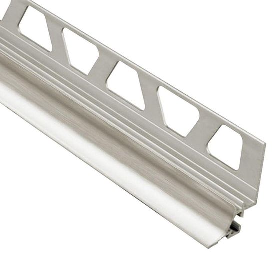 DILEX-AHKA Cove-Shaped Profile with 3/8" Radius - Aluminum Anodized Brushed Nickel 1/2" x 8' 2-1/2"