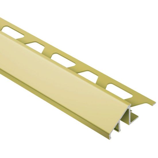 RENO-U Reducer Profile - Aluminum Anodized Matte Brass 1/2" x 8' 2-1/2"