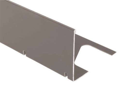 BARA-RWL Balcony Edging Radius Profile Aluminum Metallic Grey 1" x 8' 2-1/2"
