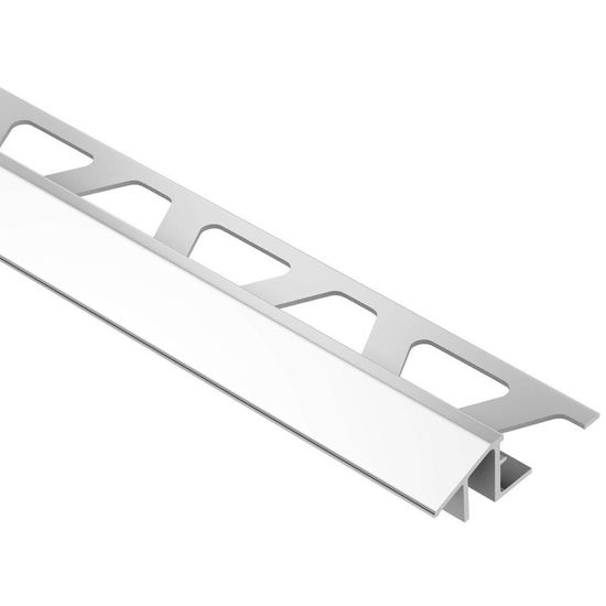 RENO-TK Reducer Profile - Aluminum Anodized Bright Chrome 1/2" x 8' 2-1/2"