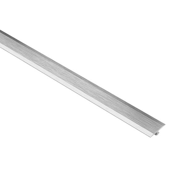 VINPRO-T Retrofit Resilient Surface Transition Profile - Aluminum Anodized Brushed Chrome 17/32" x 8' 2-1/2"