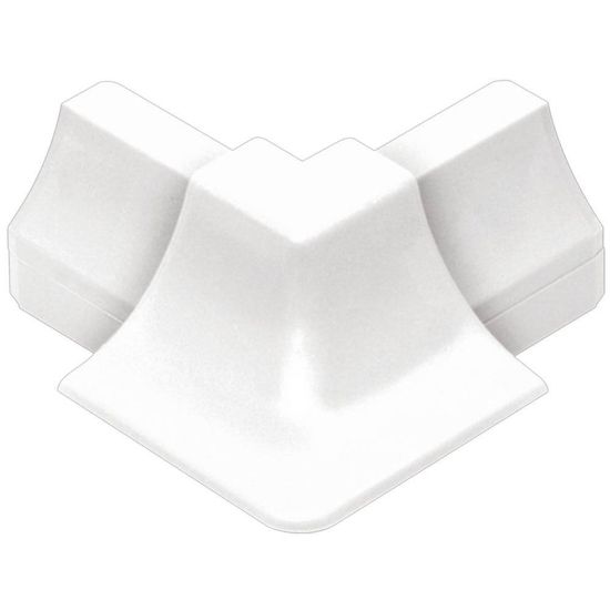 DILEX-HK Outside Corner 90° with 11/16" Radius - PVC Plastic Bright White